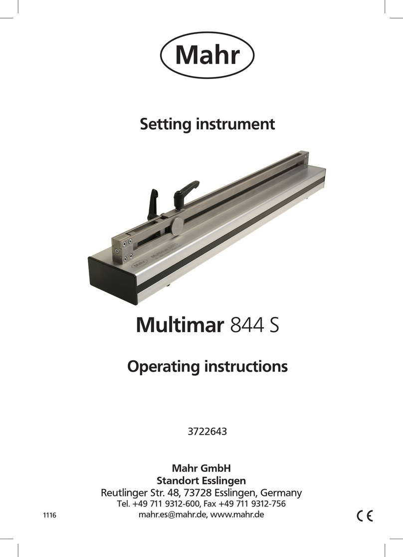 Mahr Multimar 844 S operating instructions