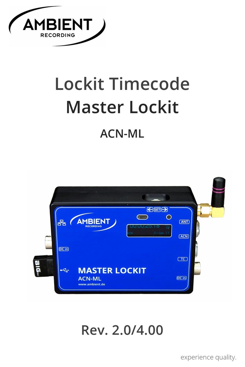 Ambient Lockit Timecode manual