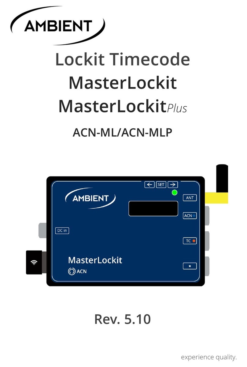 Ambient Lockit Timecode manual