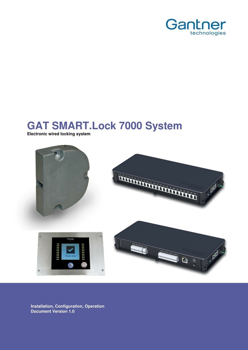 Gantner GAT SMART.Lock 7000 System Quick guide Gantner GAT SMART.Lock 7000 System Quick guide