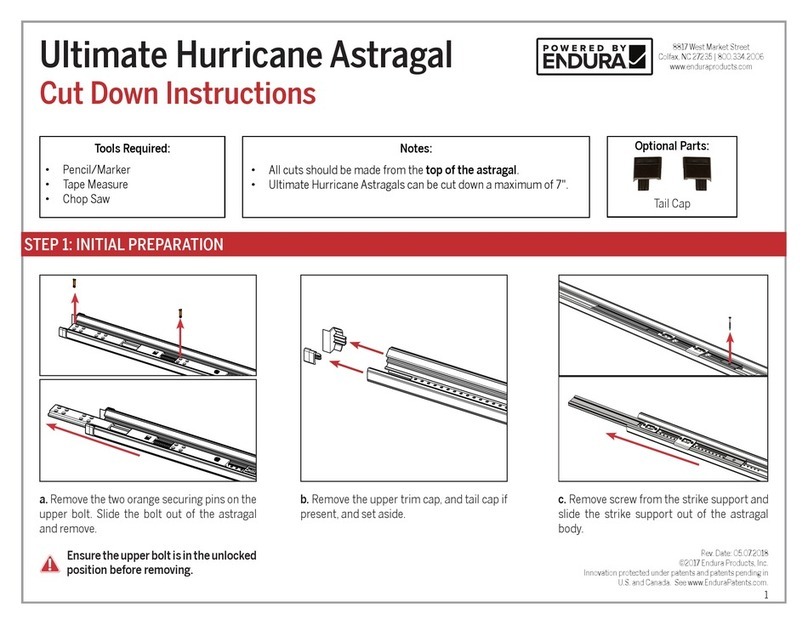 Endura Ultimate Hurricane Astragal instructions Endura Ultimate Hurricane Astragal instructions