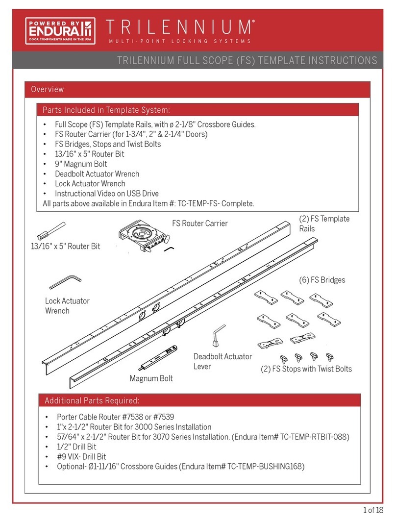 Endura TRILENNIUM Series User manual