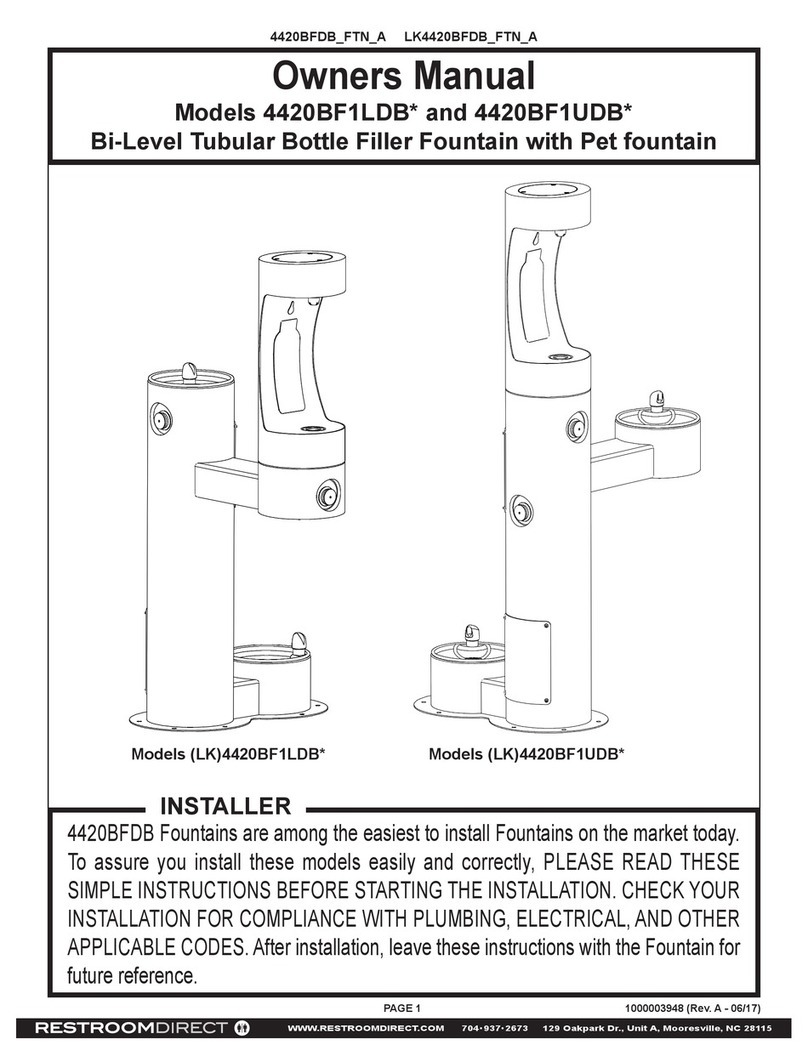 Restroomdirect 4420BF1DLB owner's manual