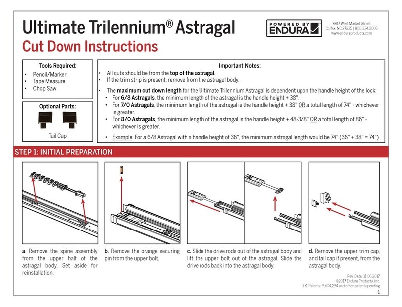 Endura Ultimate Trilennium Astragal User manual