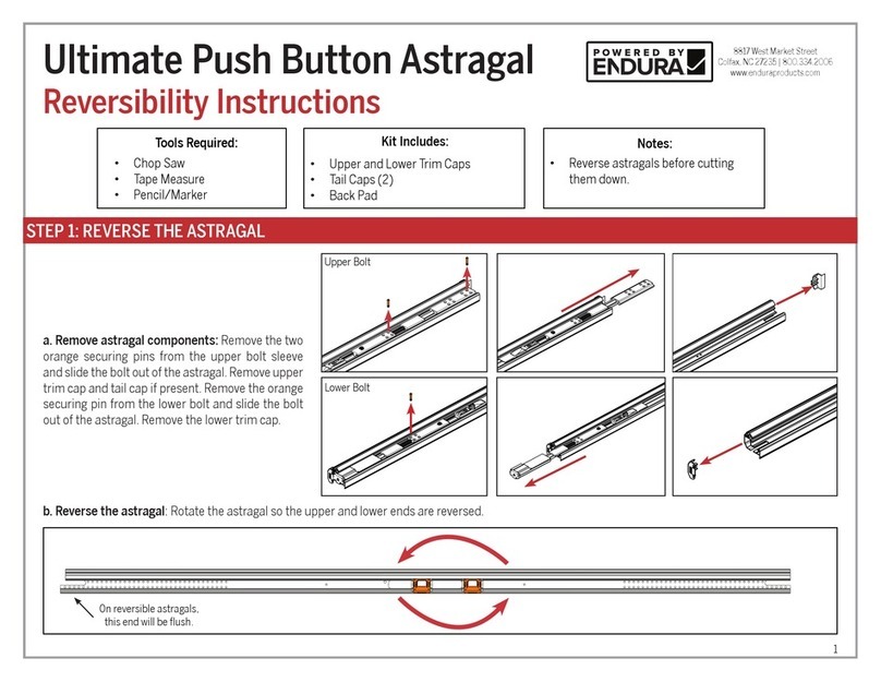 Endura Ultimate Push Button Astragal instructions Endura Ultimate Push Button Astragal instructions