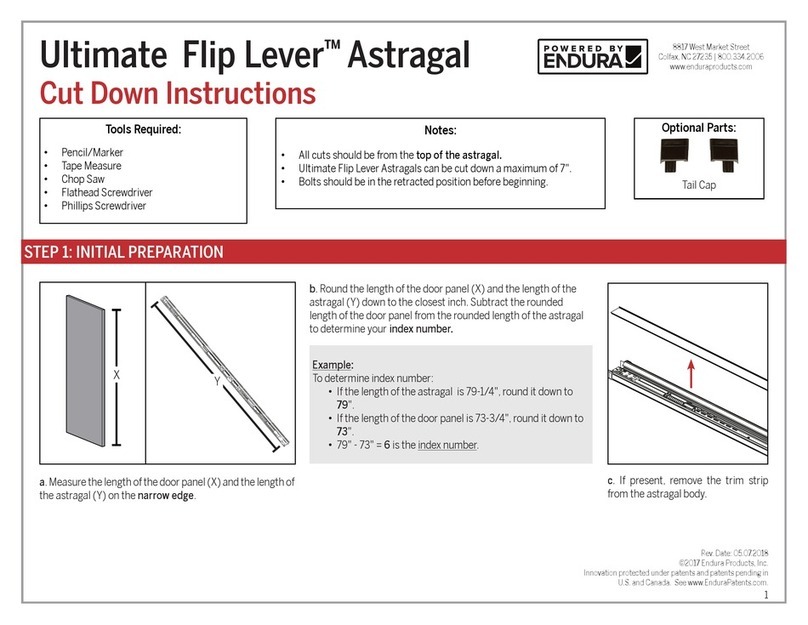 Endura Ultimate Flip Lever Astragal User manual