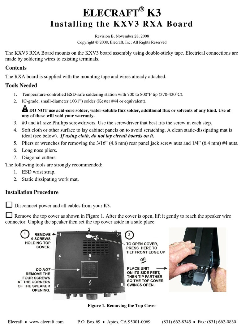 ELECRAFT K3 Installing