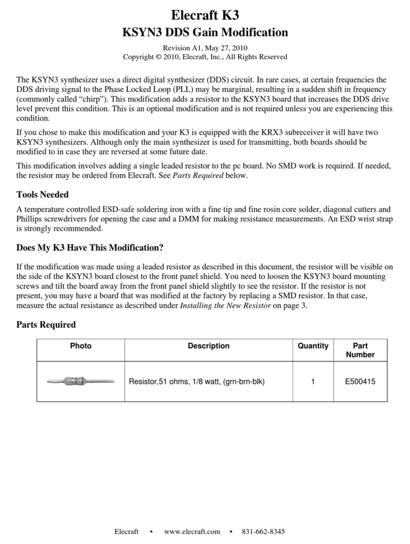 ELECRAFT K3 User manual
