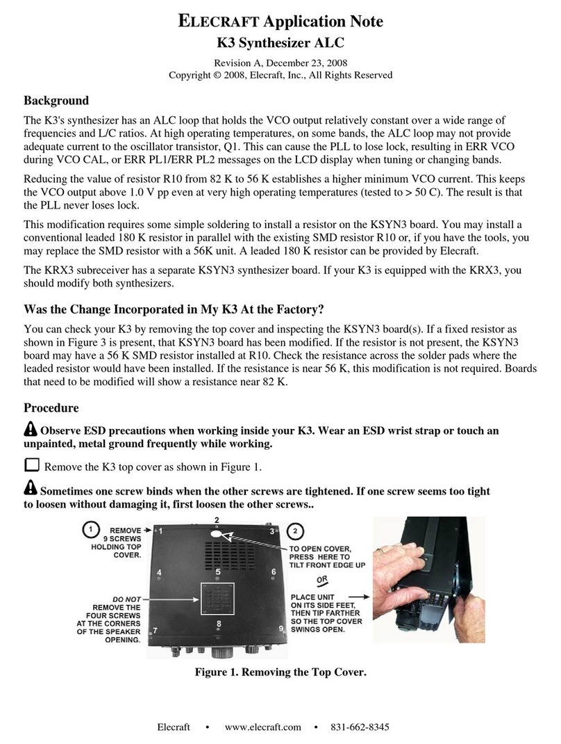 ELECRAFT K3 Application note