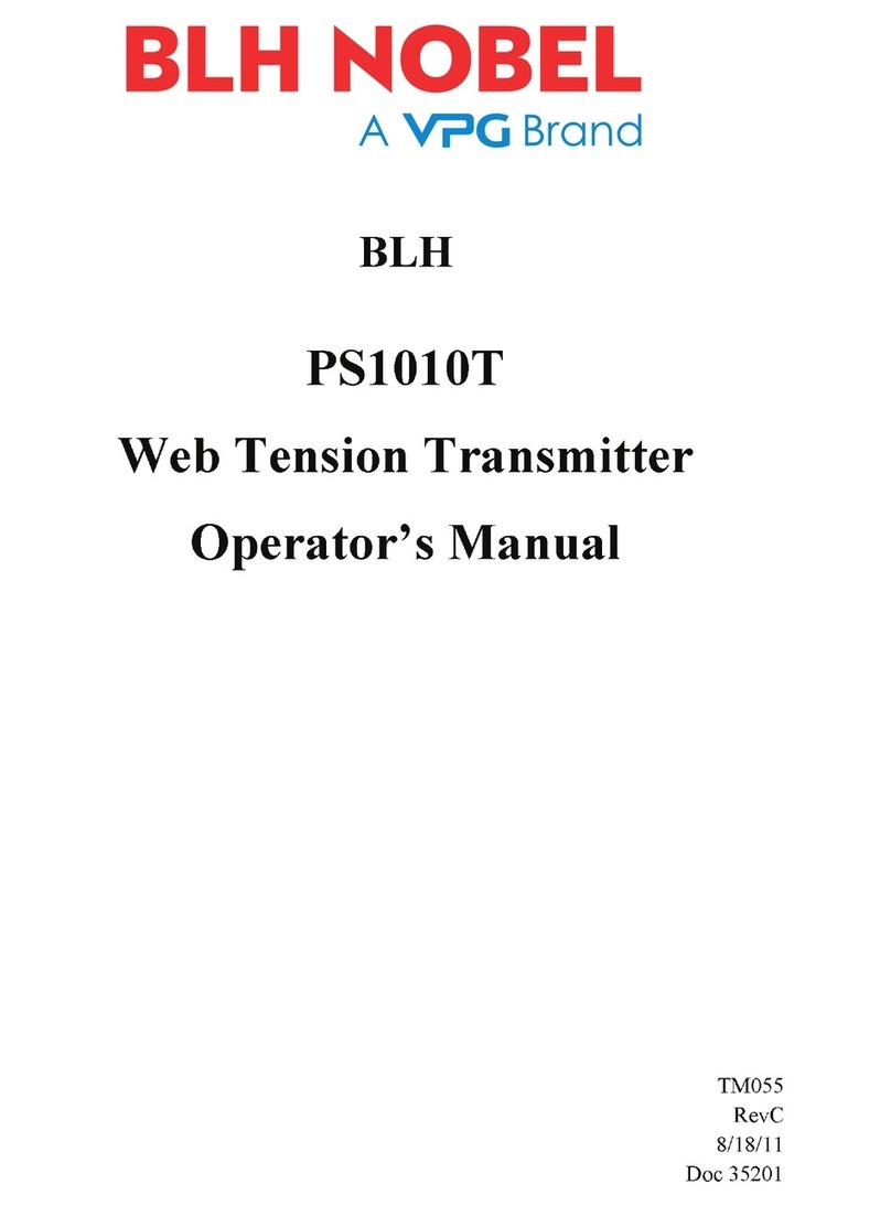 VPG BLH NOBEL PS1010T User manual