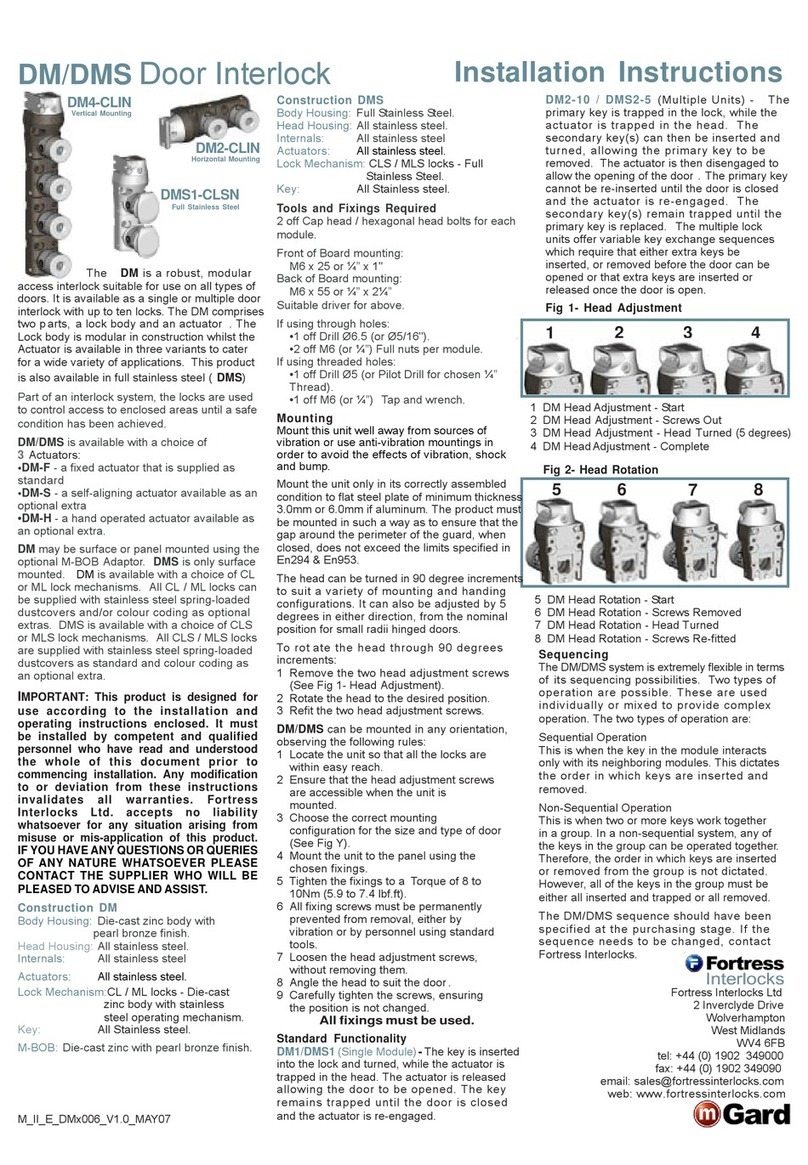 Fortress Technologies DM4-CLIN installation instructions Fortress Technologies DM4-CLIN installation instructions