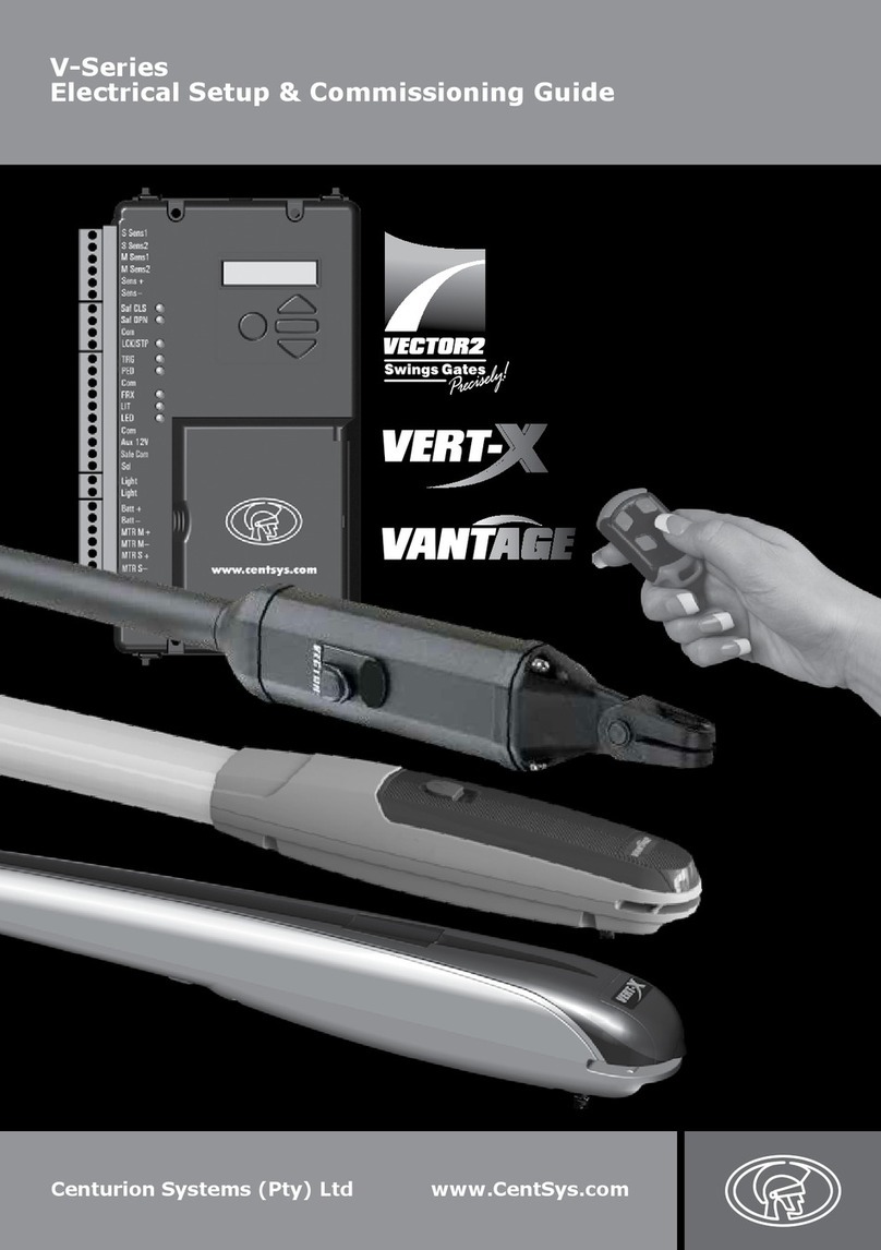 CENTURION SYSTEMS V Series Setup guide