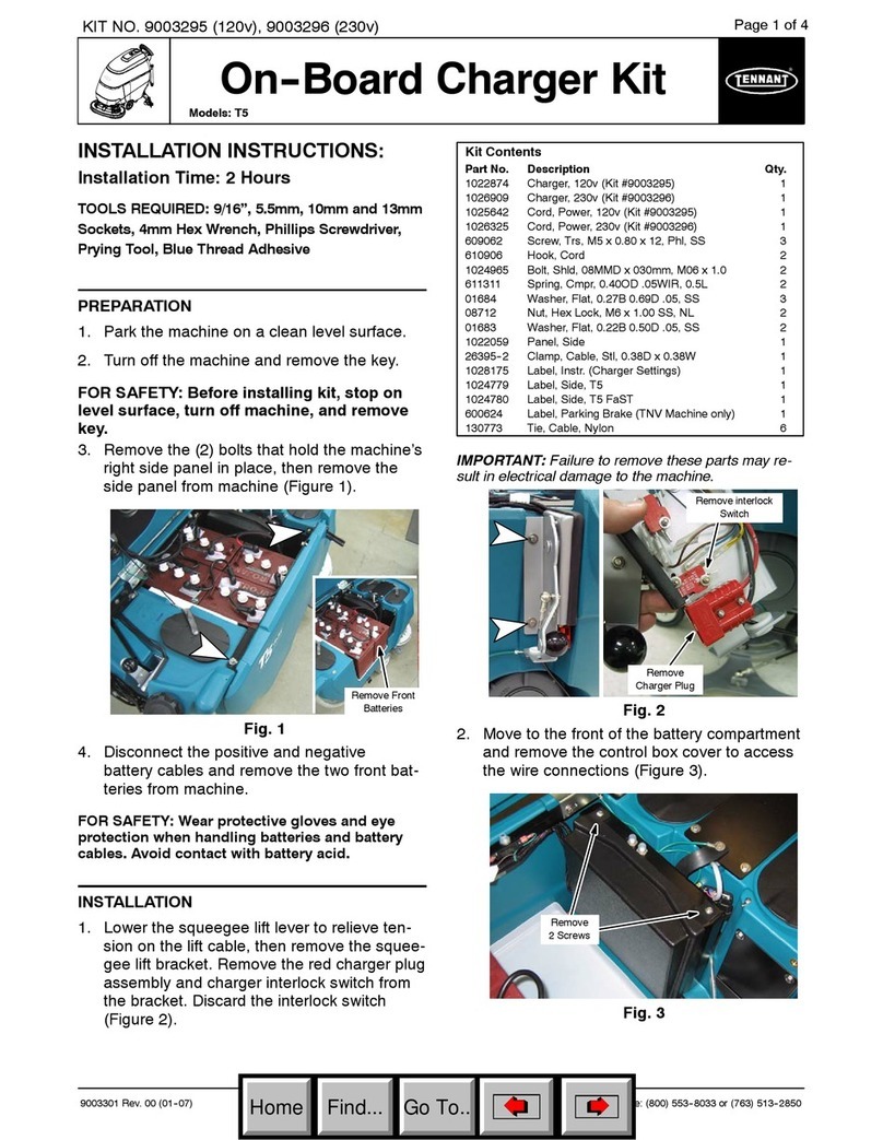 Tennant T5 installation instructions