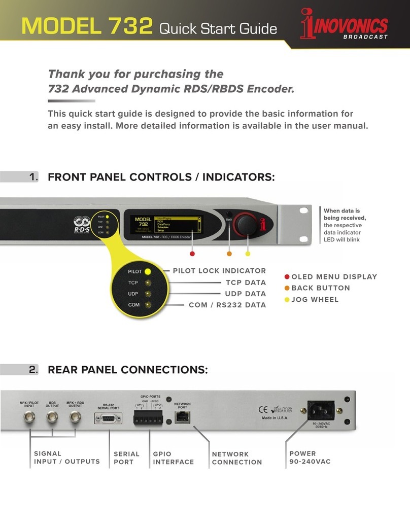 Inovonics 732 quick start guide