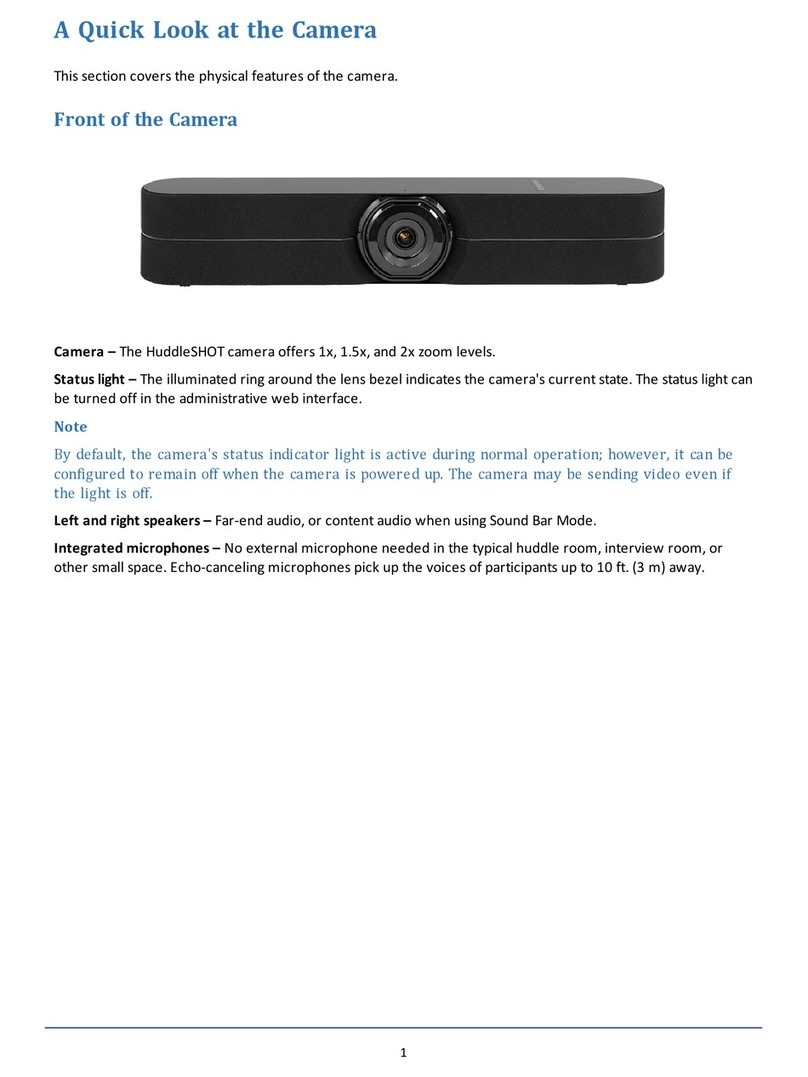 VADDIO HuddleSHOT User manual VADDIO HuddleSHOT User manual