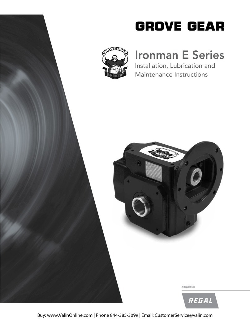 Regal Grove Gear Ironman 18HE Series Installation, Lubrication and Maintenance Instructions