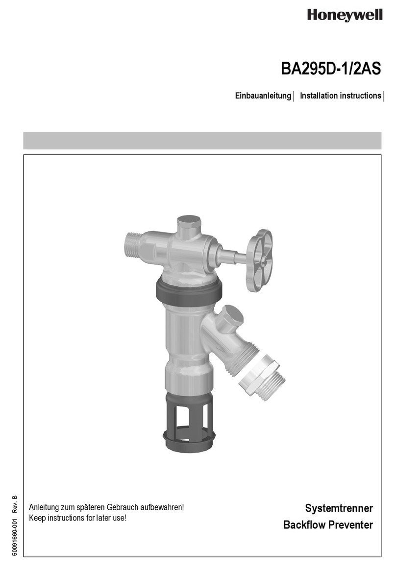 Honeywell BA295D-1/2AS installation instructions