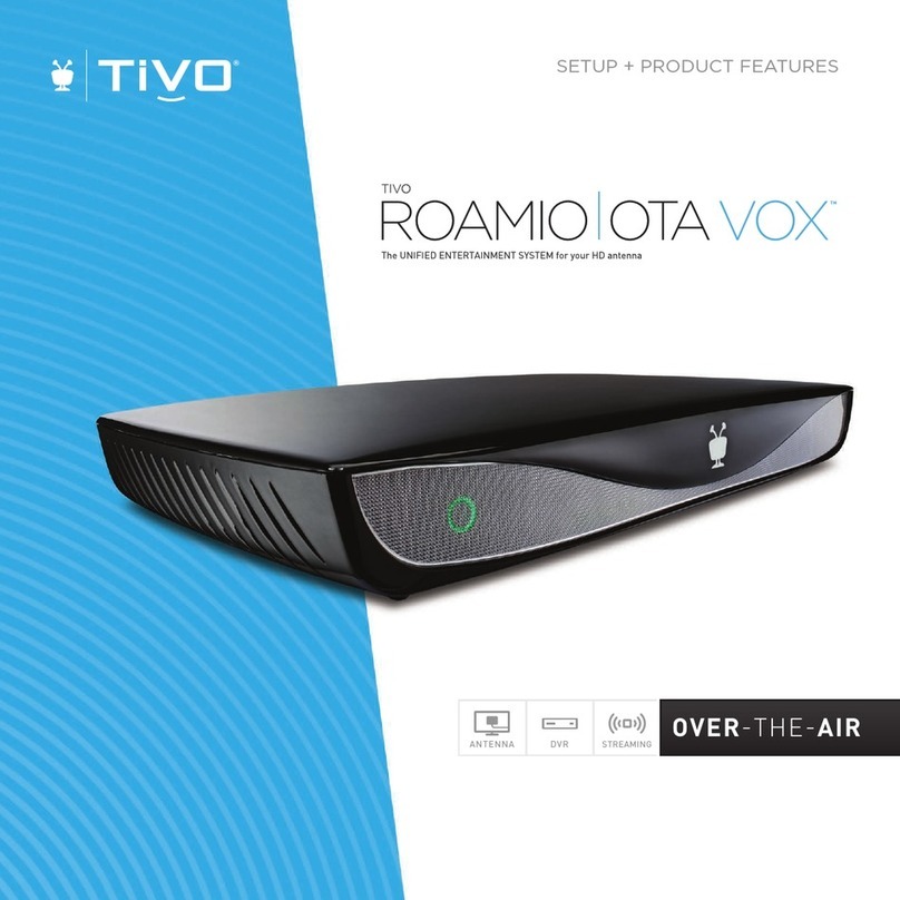 TiVo Roamio OTA VOX User manual TiVo Roamio OTA VOX User manual