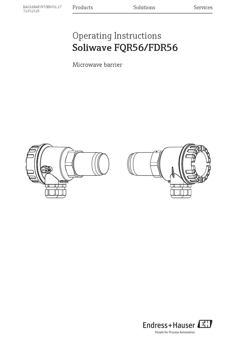 Endress+Hauser Soliwave FQR56 User manual
