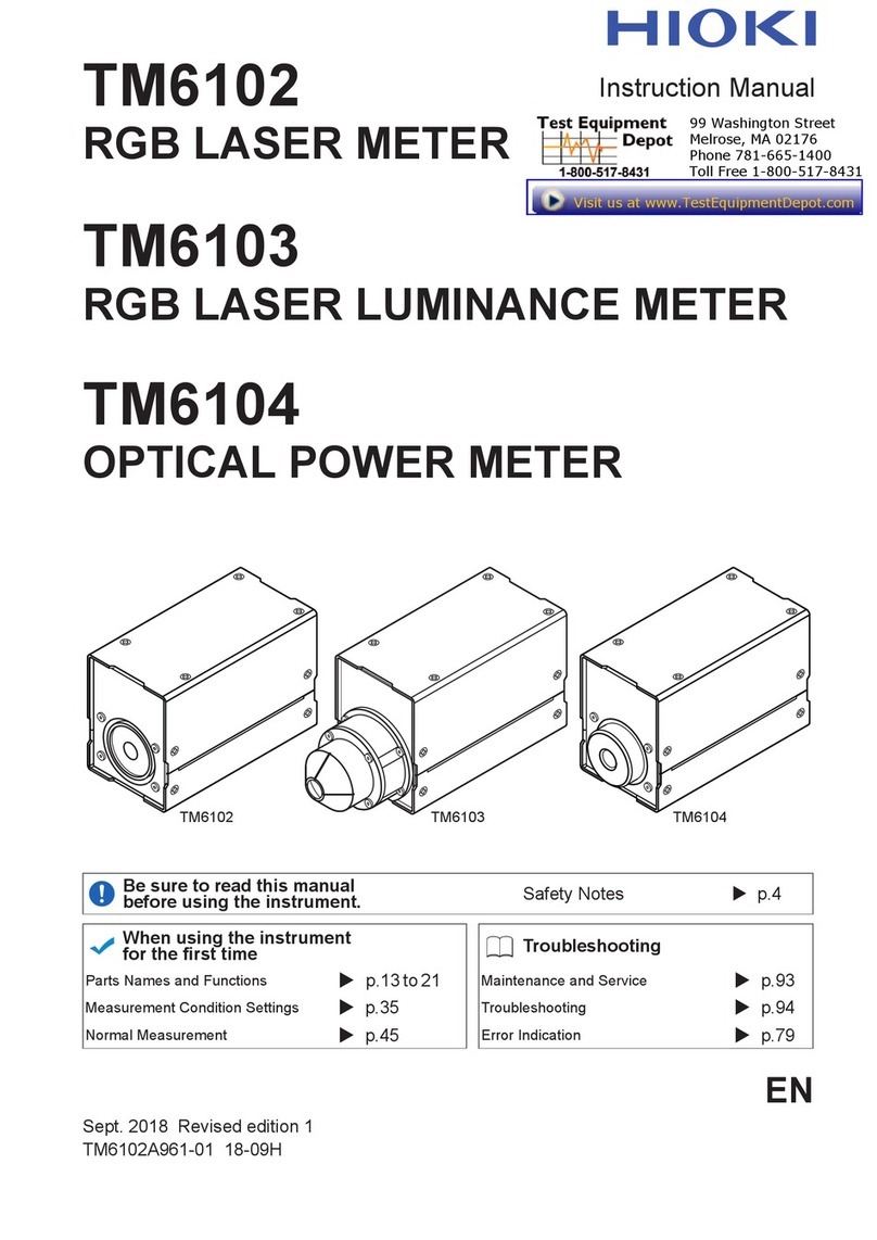 Hioki TM6102 instruction manual