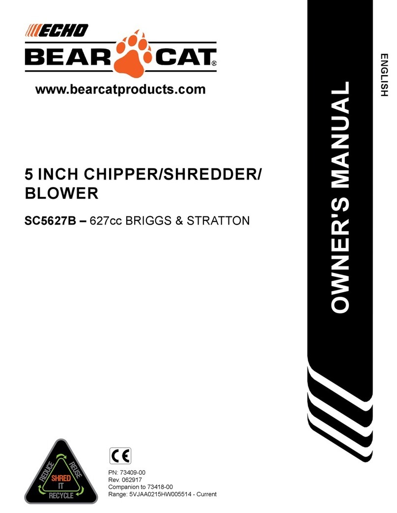 Echo Bear Cat SC5627B owner's manual