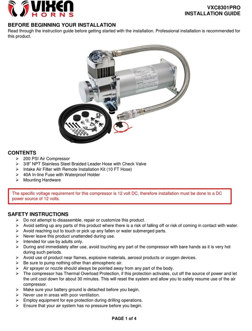 Vixen Horns VXC8301PRO installation guide