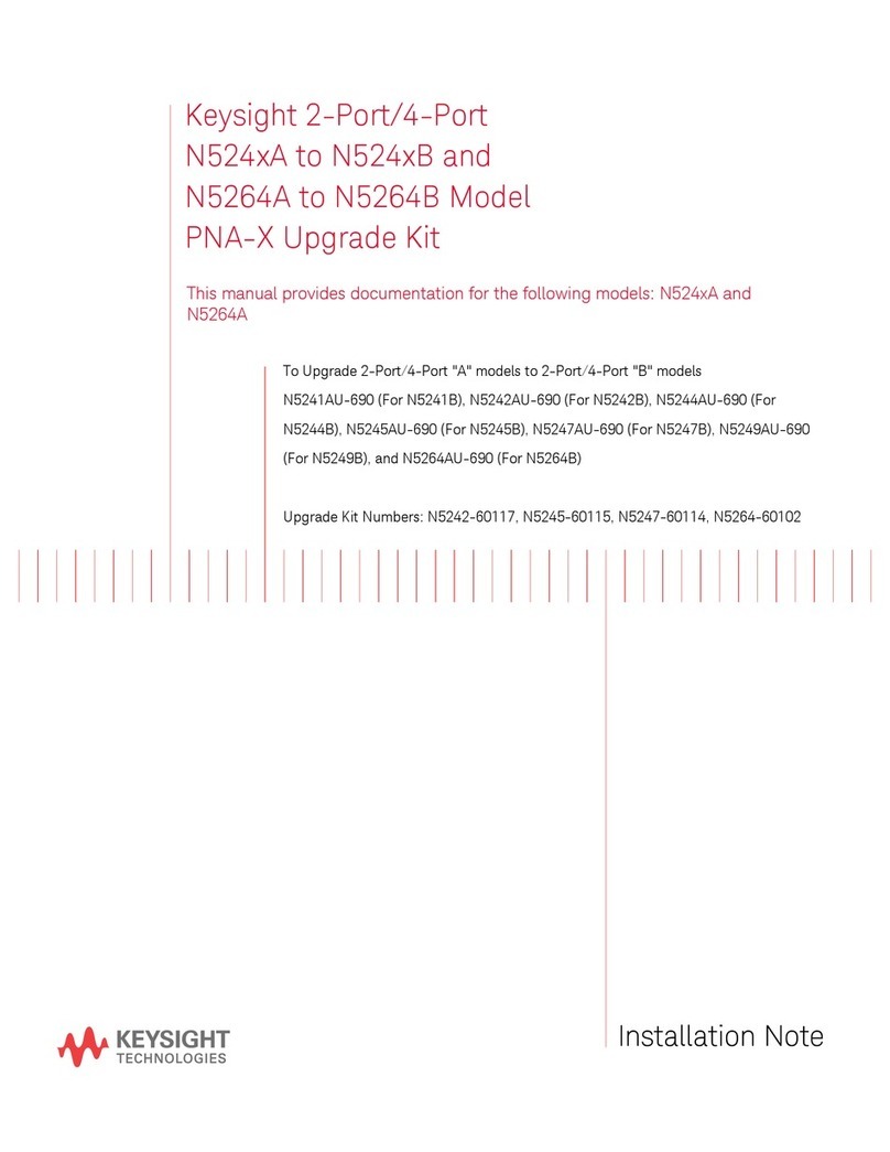 Keysight Technologies N524 A Series Installation and operation manual Keysight Technologies N524 A Series Installation and operation manual