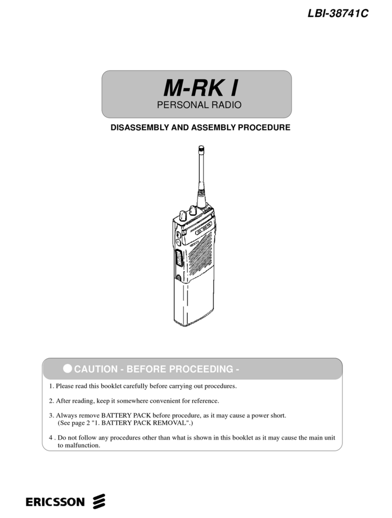 Ericsson M-RK I Installation instructions