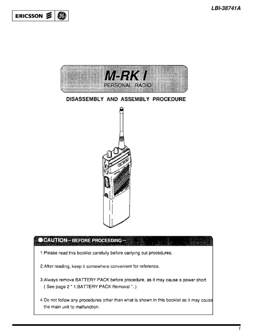 Ericsson M-RK I Installation instructions