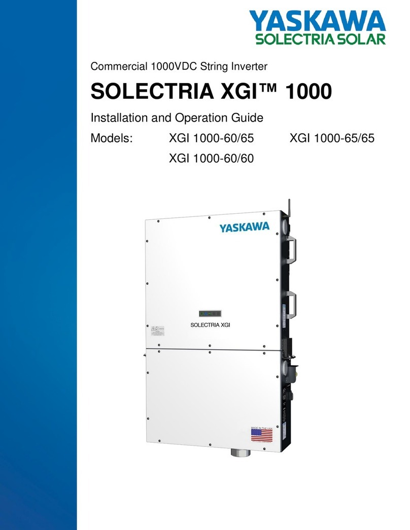 YASKAWA XGI 1000-65/65 Installation and operation guide