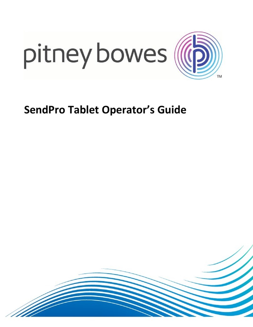 Pitney Bowes SendPro Operator's guide