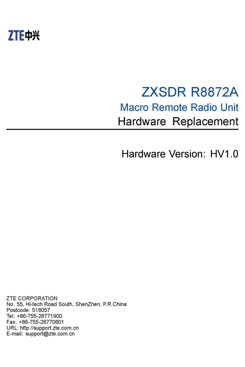 Zte ZXSDR R8872A User manual