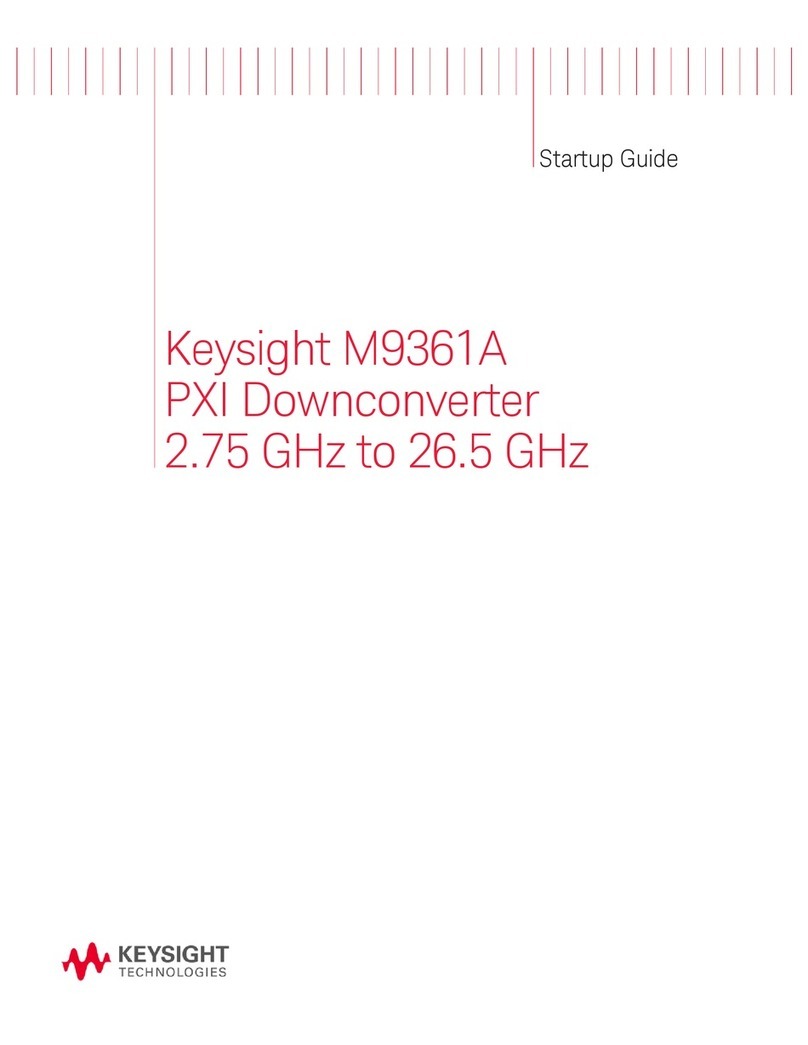Keysight M9361A Startup guide
