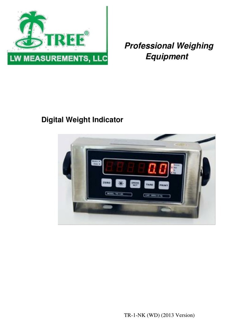 LW MEASUREMENTS TREE TR-1-NK Operation manual