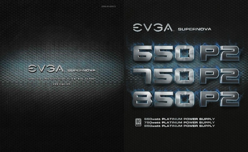 EVGA SuperNOVA 650P2 PLATINUM Series user manual
