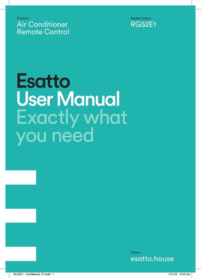 Esatto RG52E1 user manual