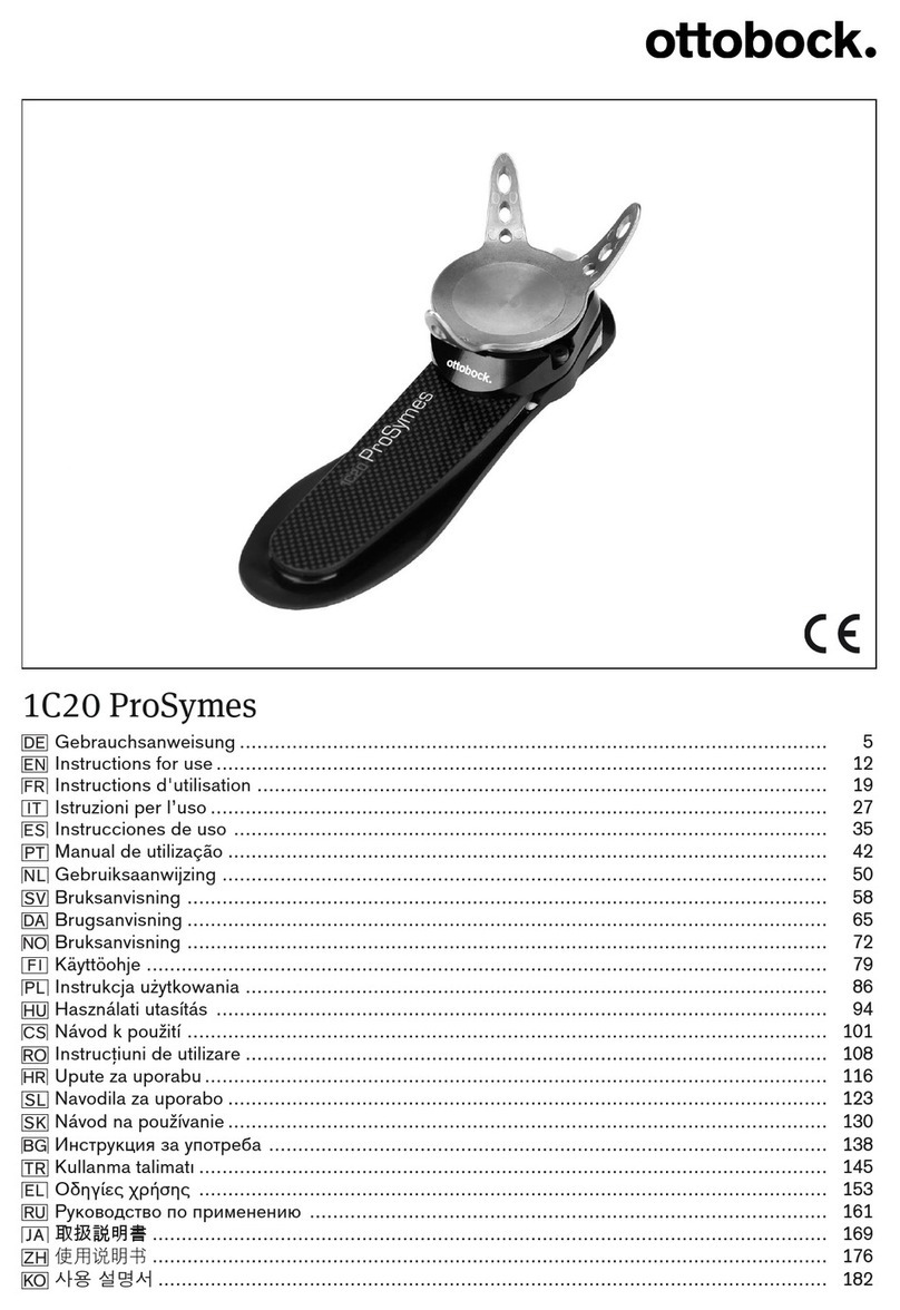 Otto Bock 1C20 ProSymes Instructions for use Otto Bock 1C20 ProSymes Instructions for use