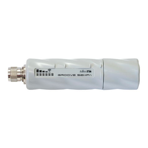 MikroTik RouterBOARD Groove 52HPn Quick setup guide and warranty information