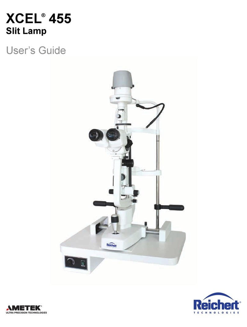 Reichert XCEL  455 user guide