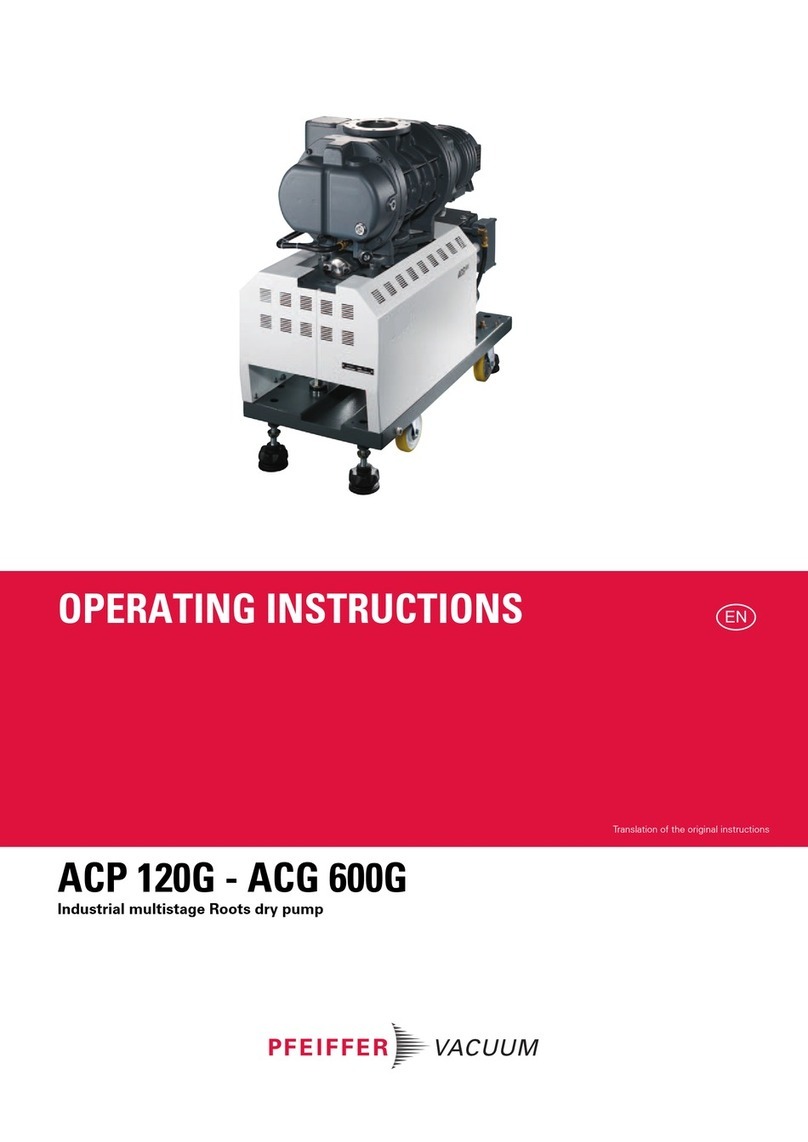 Pfeiffer Vacuum ACP 120G User manual