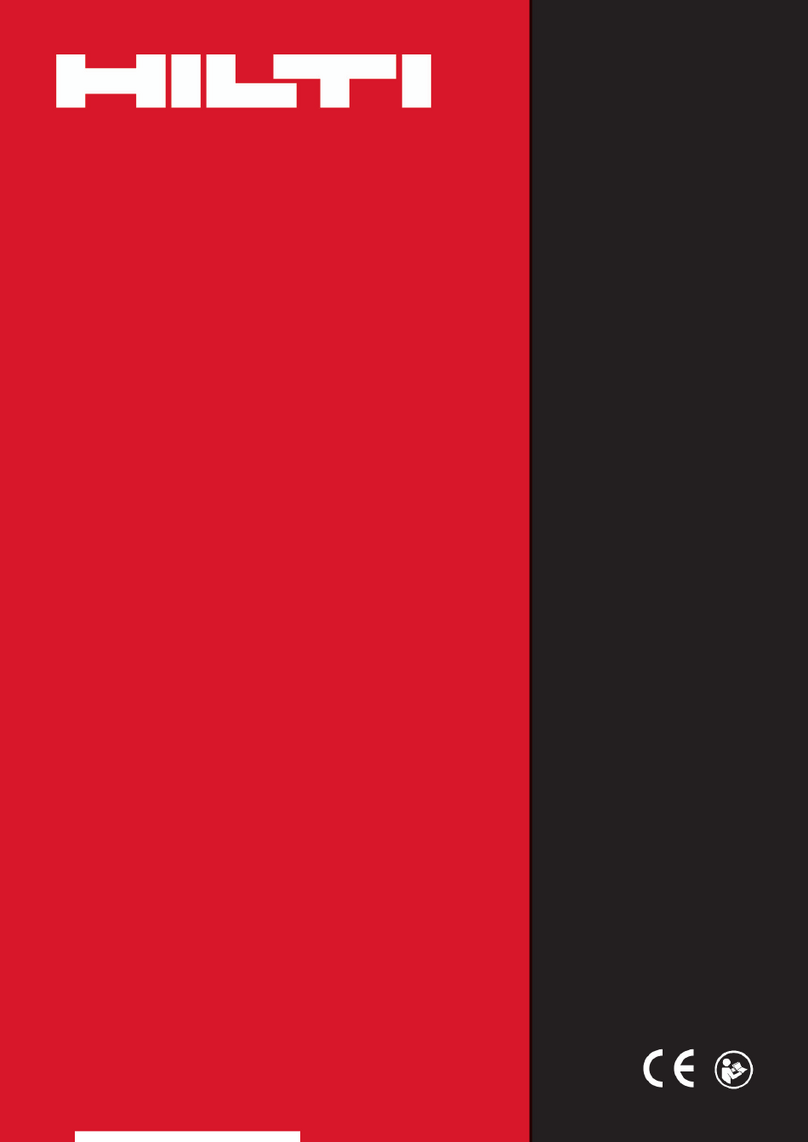 Hilti PSA Series operating instructions