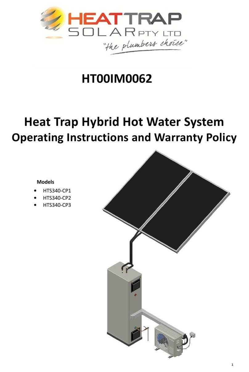 Heat Trap Solar HTS340-CP1 operating instructions