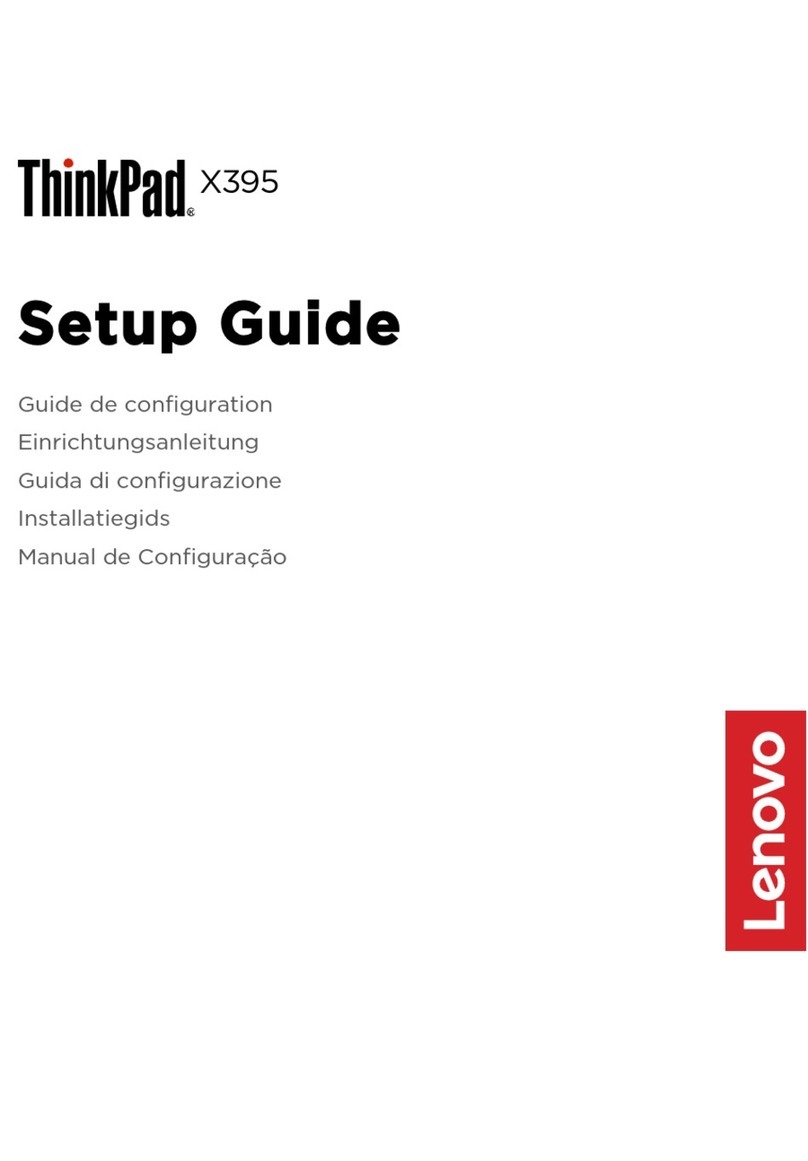 Lenovo ThinkPad X395 Setup guide