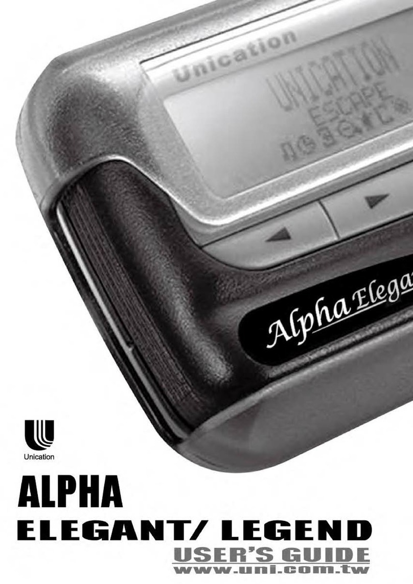 unication Alpha Legend User manual unication Alpha Legend User manual