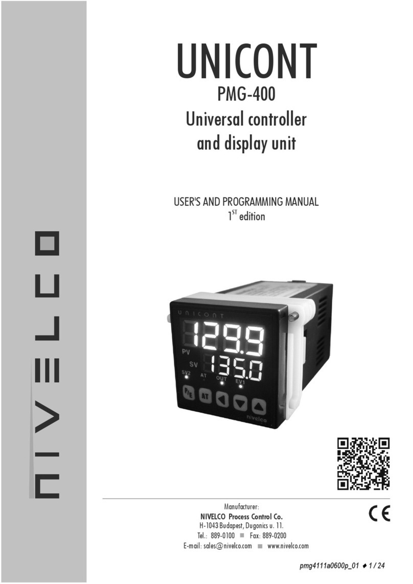 NIVELCO UNICONT PMG-400 User and programming manual