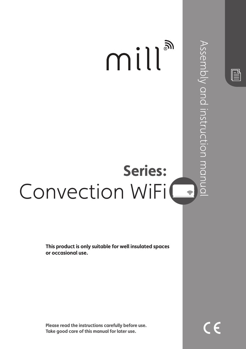 MILL Convection WiFi Series Assembly and instruction manual