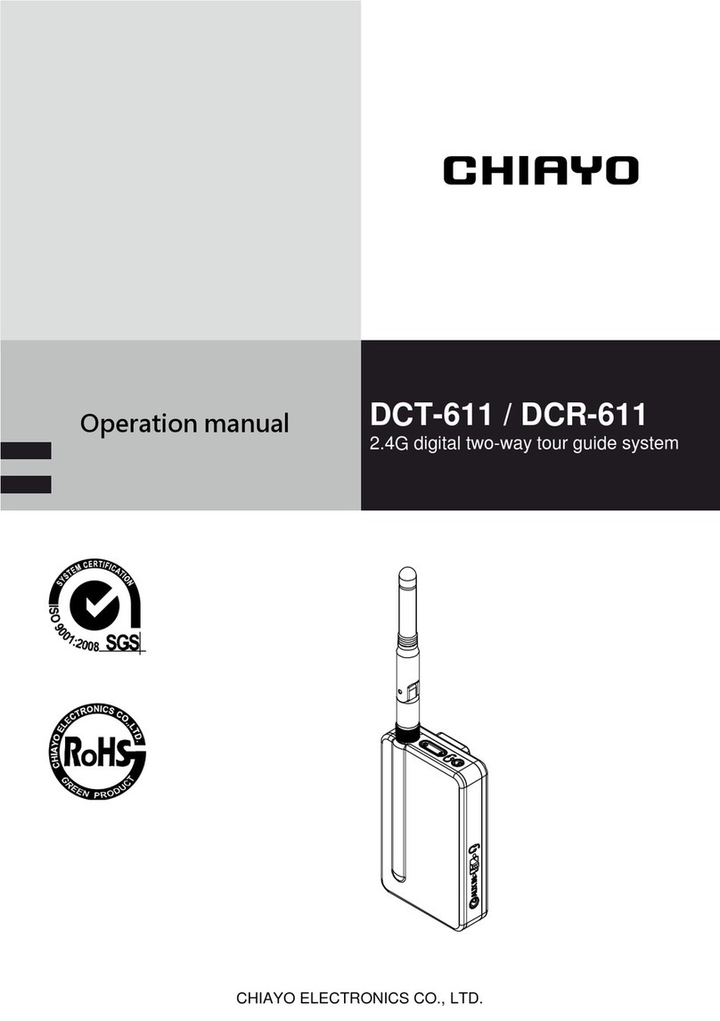 Chiayo DCT-611 User manual