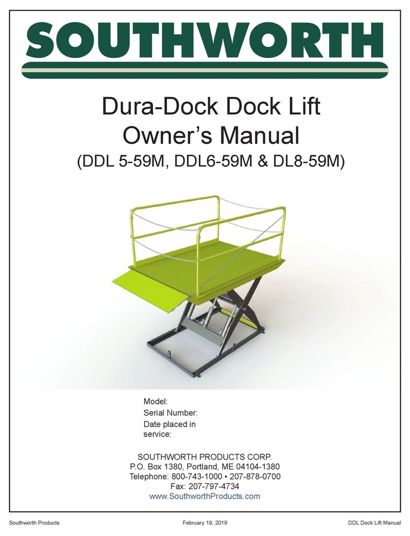 Southworth Dura-Dock Dock Lift Series owner's manual