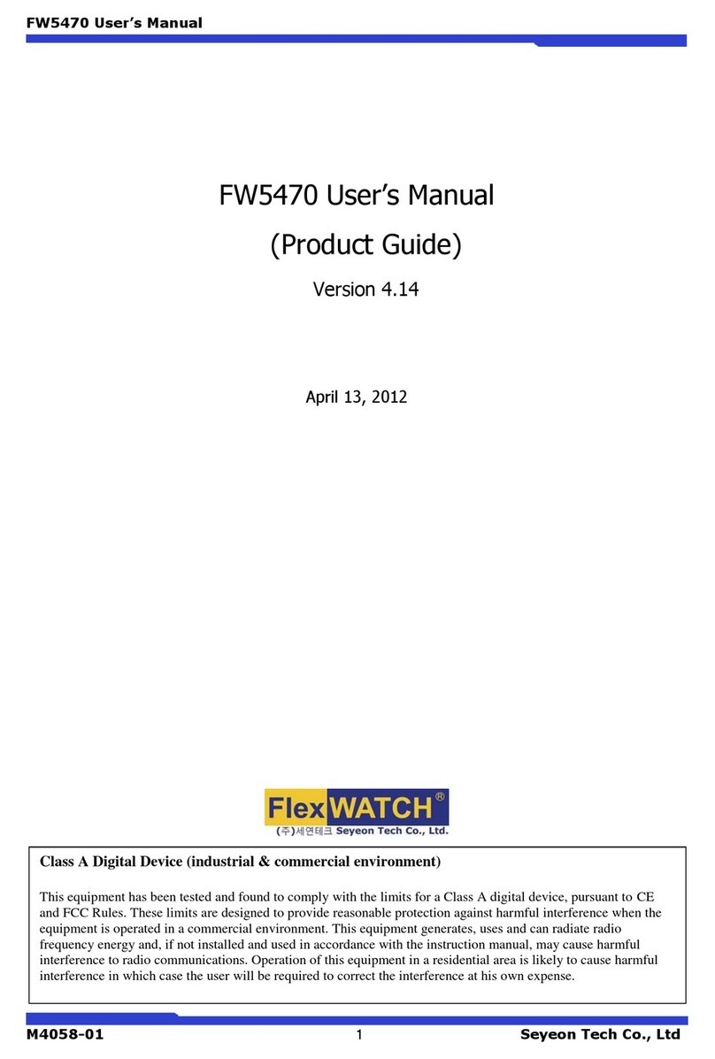 Seyeon FlexWATCH 5470 user manual