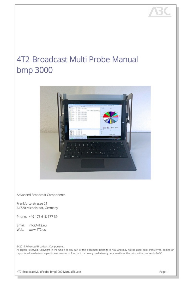 abc 4T2 bmp 3000 User manual